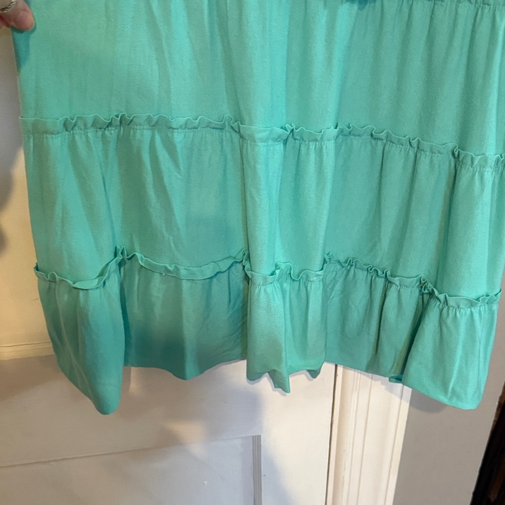 Zenana Outfitters Aqua Ruffle Tunic - Picture 3 of 5